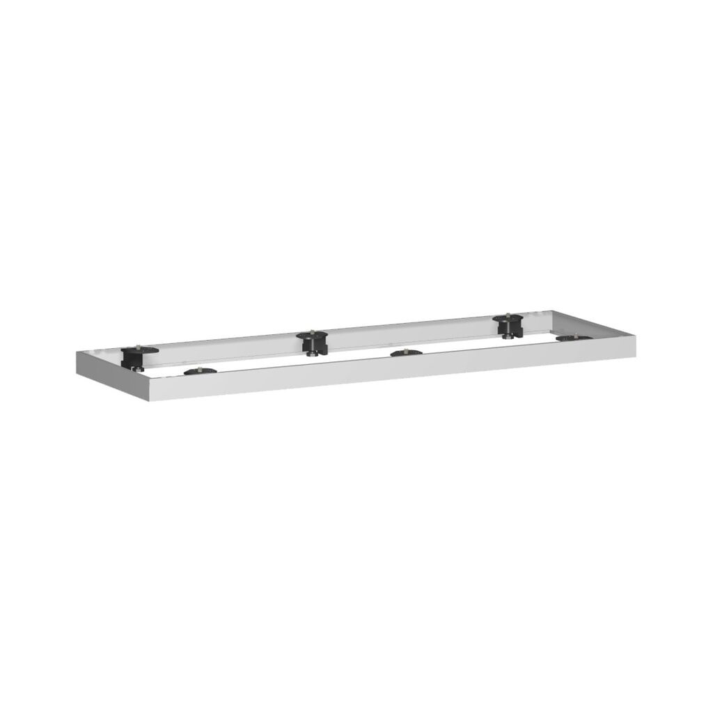 Metalowa podstawa do szafy z roletą poprzeczną Profi, szer. x gł. 50 x 1200 mm, kolor srebrny Zdjęcie produktu nr 1: Metalowa podstawa do szafy z roletą poprzeczną Profi, szer. x gł. 50 x 1200 mm, kolor srebrny