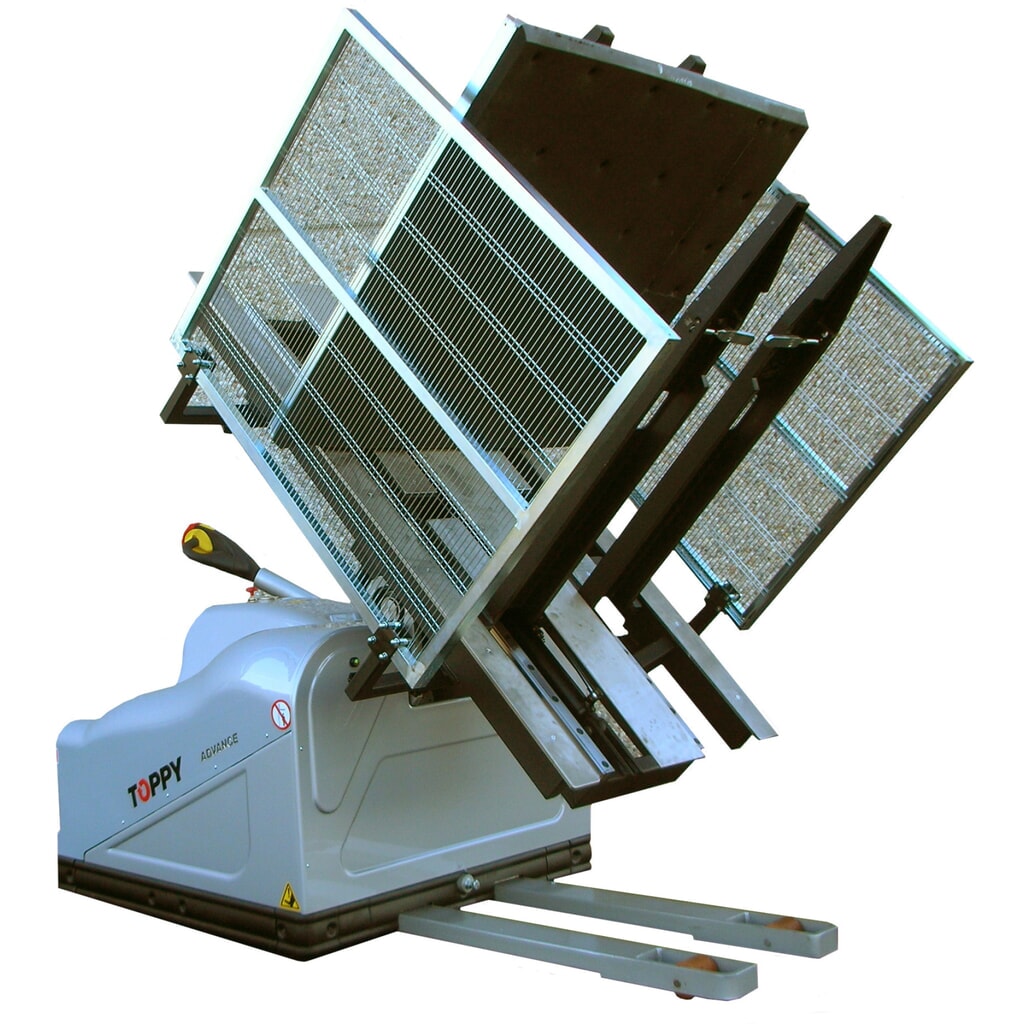 Zdjęcie produktu: Mobilna obrotnica palet, otwarta 600 - 1 800 mm, udźwig 1 500 kg