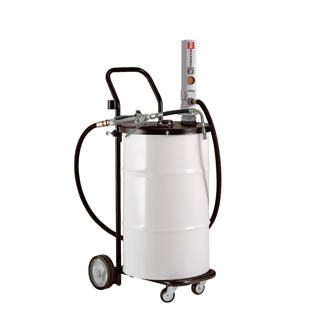 Zdjęcie produktu: Mobilne urządzenie do napełniania SAMOA PumpMaster 2 3:1 do beczek o pojemności 50/60 litrów z pistoletem napełniającym