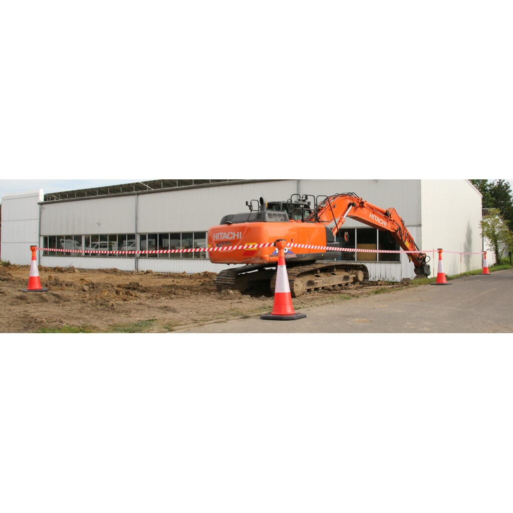 Nadstawka stożka drogowego RS-GUIDESYSTEMS® SK 900, długość 9 m, obudowa pomarańczowa, taśma czerwono-biały Zdjęcie produktu nr 3: Nadstawka stożka drogowego RS-GUIDESYSTEMS® SK 900, długość 9 m, obudowa pomarańczowa, taśma czerwono-biały