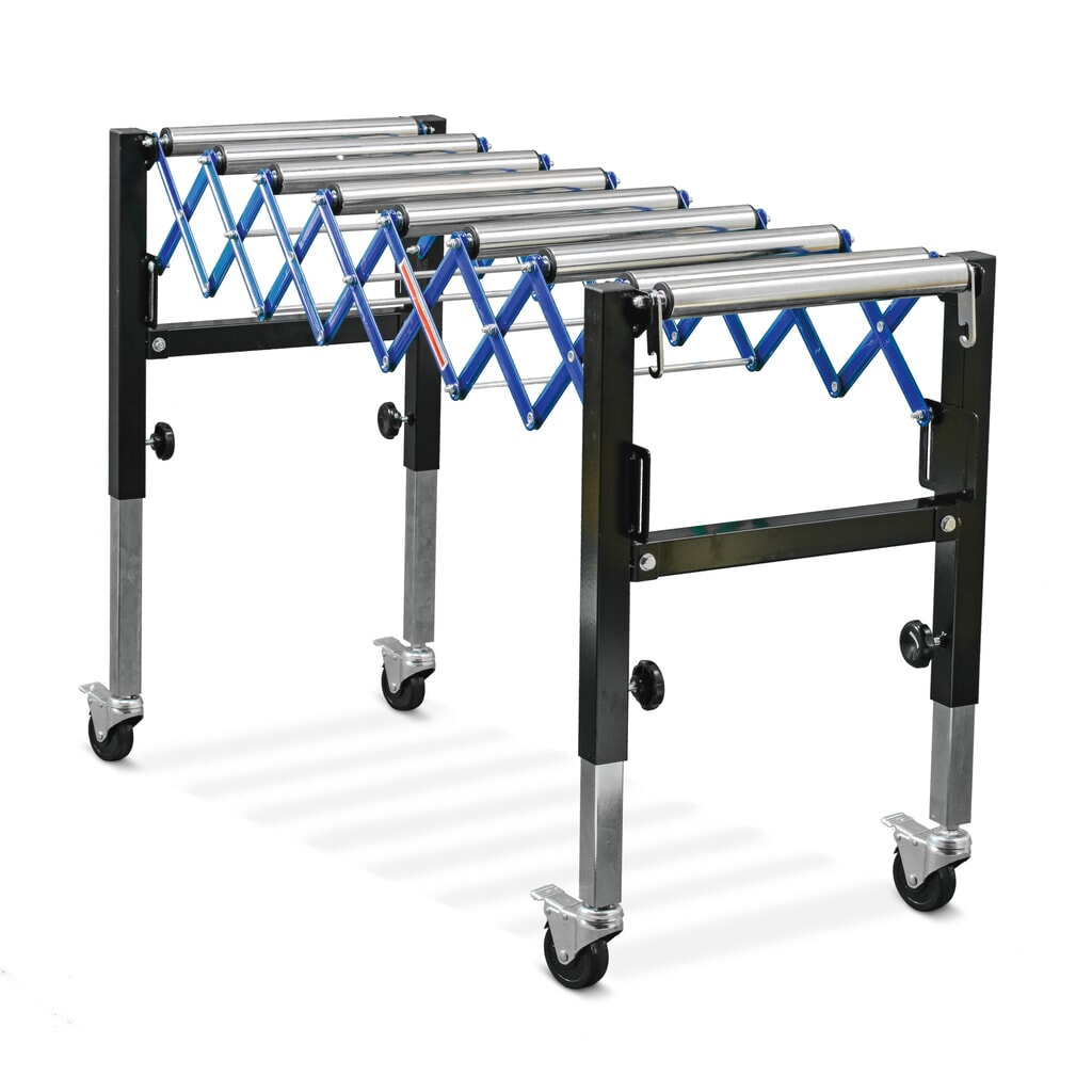 Zdjęcie produktu: Nożycowy przenośnik rolkowy Ameise®, długość toru 375 - 1270 mm, szerokość toru 350 mm, udźwig 60 kg