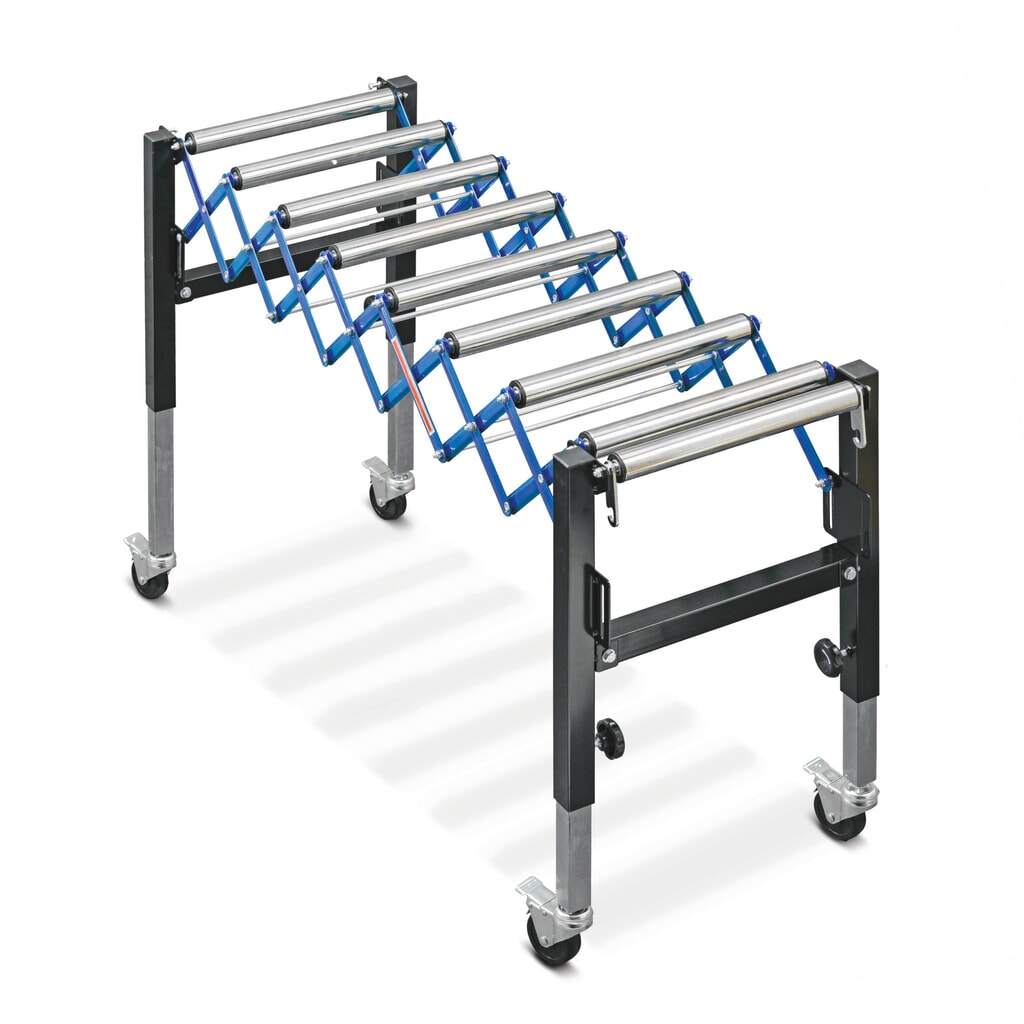 Zdjęcie produktu nr 1: Nożycowy przenośnik rolkowy Ameise®, długość toru 405 - 1275 mm, szerokość toru 500 mm, udźwig 90 kg