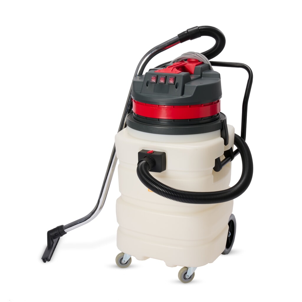 Odkurzacz przemysłowy HEMMDAL, możliwość czyszczenia na mokro i sucho, pojemnik z tworzywa sztucznego, 3000 W, 90 l, pałąk do pchania, wąż spustowy Zdjęcie produktu: Odkurzacz przemysłowy HEMMDAL, możliwość czyszczenia na mokro i sucho, pojemnik z tworzywa sztucznego, 3000 W, 90 l, pałąk do pchania, wąż spustowy