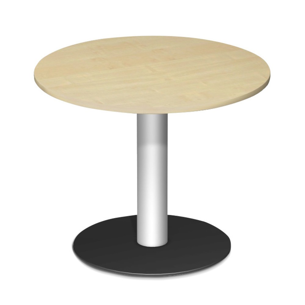 Obraz produktu: Stół konferencyjny okrągły z podstawą talerzową, Ø x wys. 900 x 720 mm, drewno klonowe