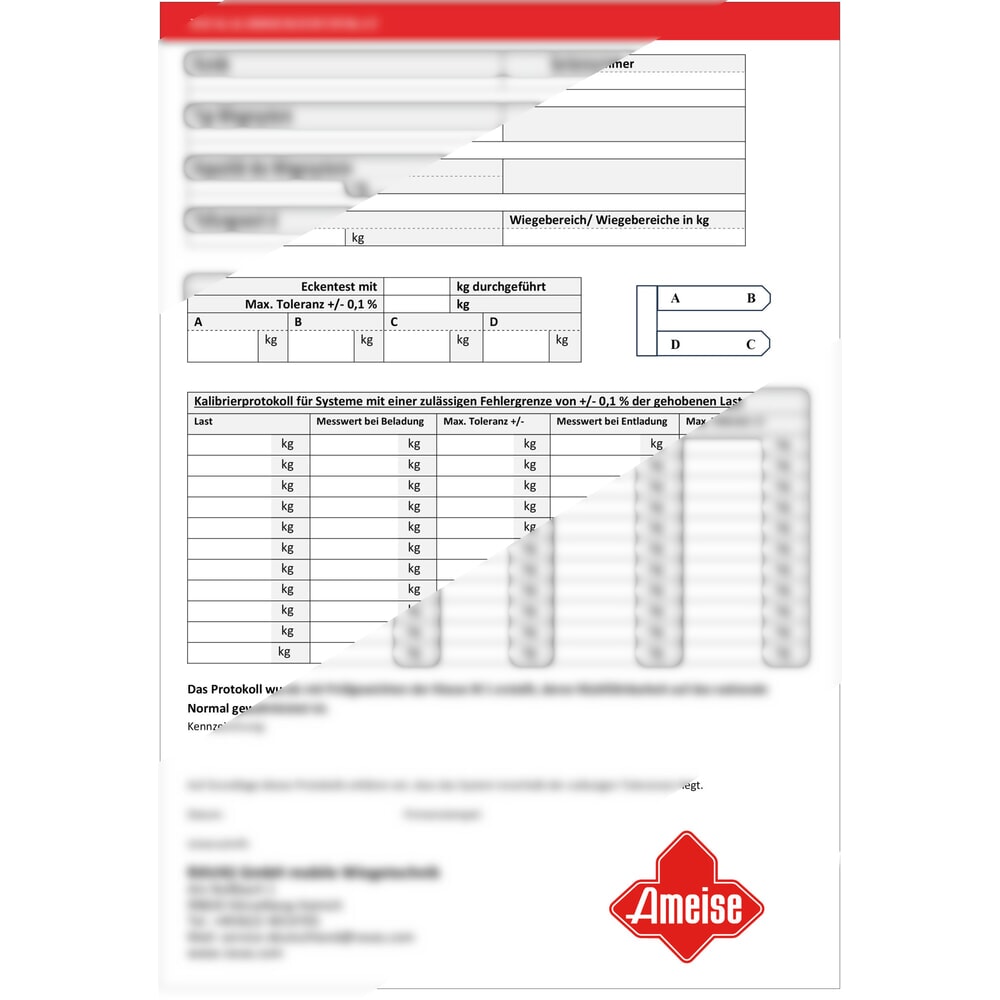 Obraz produktu: Opcjonalny certyfikat kalibracji do wózka paletowego z wagą Ameise® PTM 2.0 Scale/Scale+/Scale z wyświetlaczem dotykowym