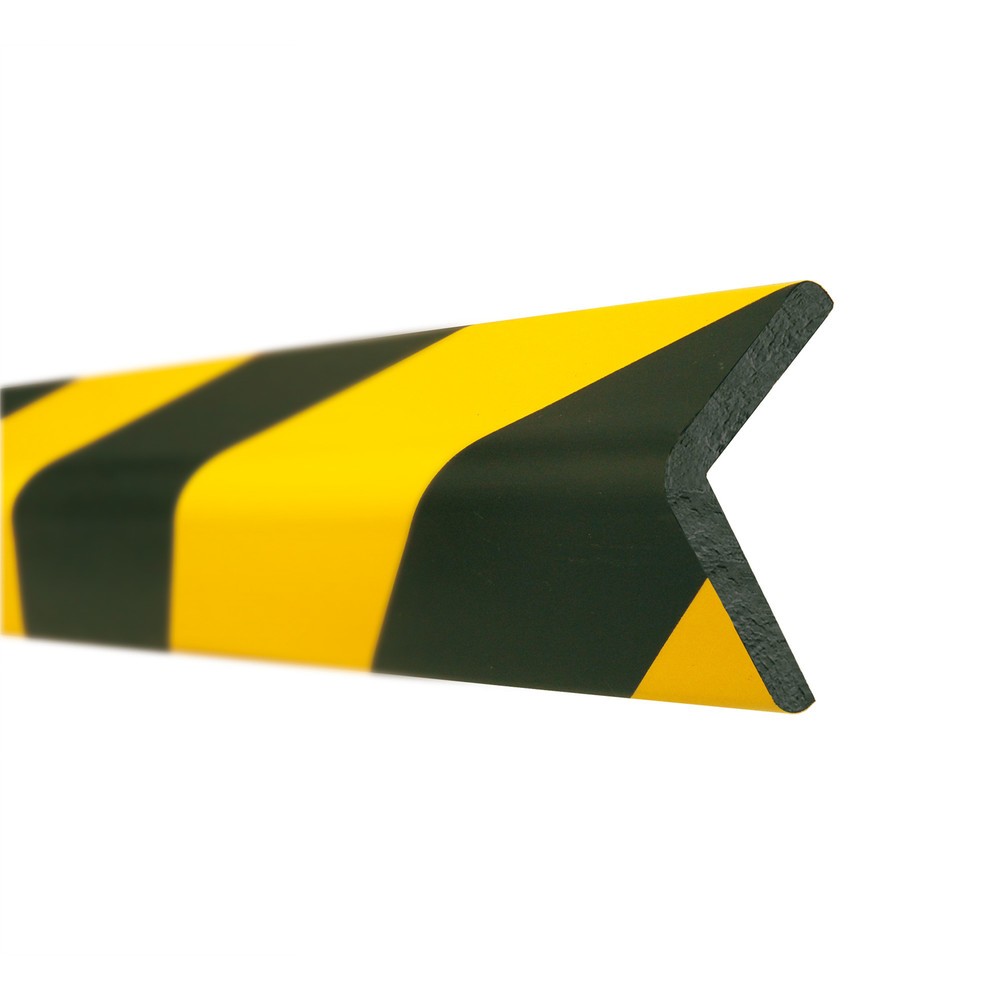 Obraz produktu: Ochrona przed uderzeniami do krawędzi MORAVIA, kształt kątowy, szpiczasty, magnetyczna, wys. x szer. 60 x 60 mm, długość 1 m