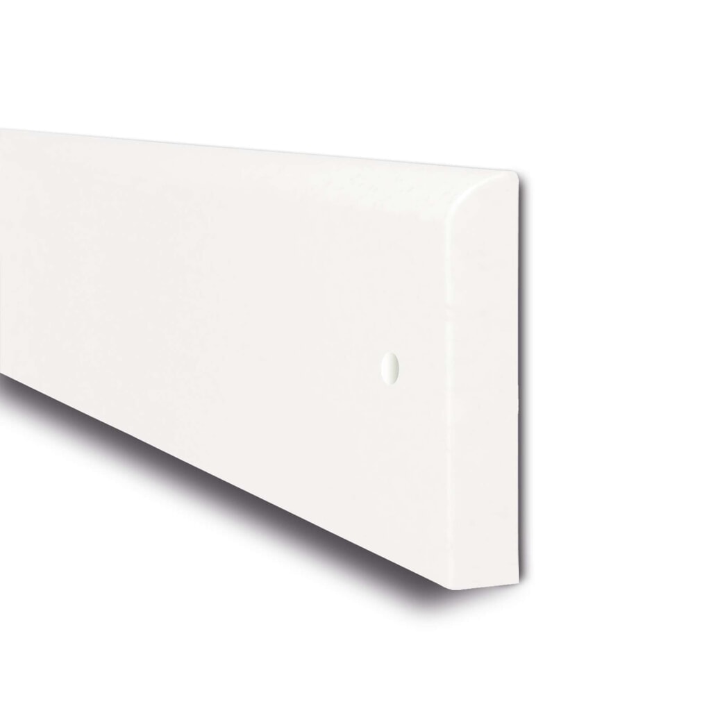 Zdjęcie produktu nr 1: Zabezpieczenie przed uderzeniem MORAVIA do ścian, do montażu, wys. x szer. 150 x 20 mm, długość 2060 mm, kolor biały