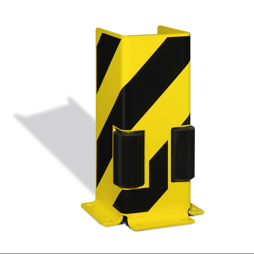 Zdjęcie produktu nr 1: Osłona przeciwuderzeniowa z rolkami prowadzącymi, profil U, wys. x szer. x gł. 400 x 160 x 160 mm