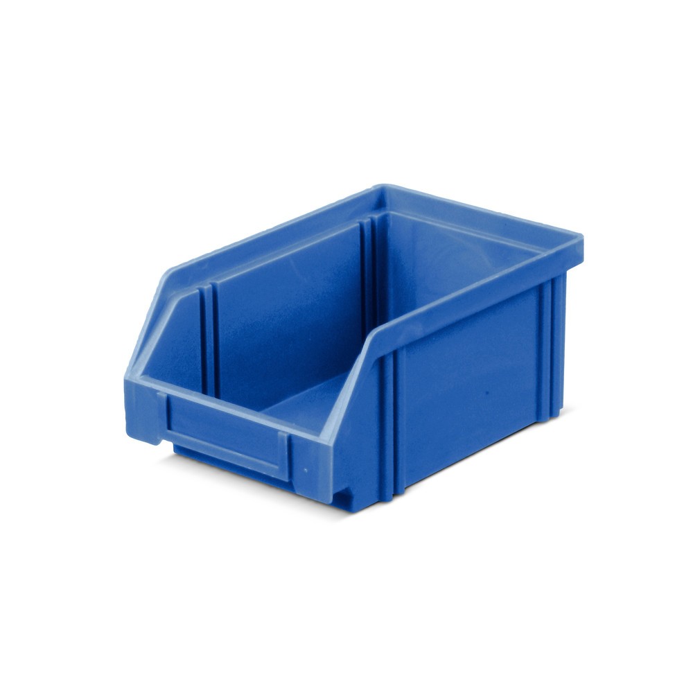 Obraz produktu: Otwarte pojemniki magazynowe z polistyrenu, wys. × szer. × gł. 75 × 105 × 160 mm, niebieskie