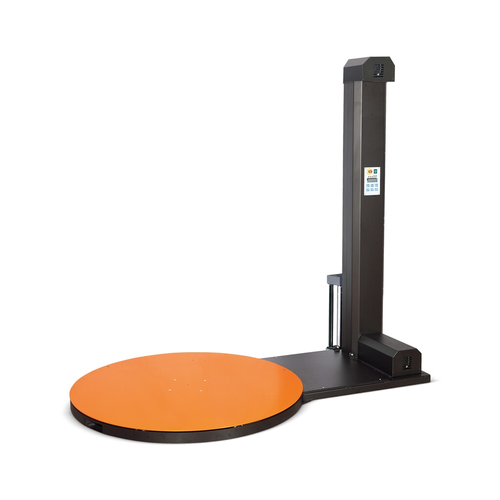 Owijarka palet Basic, platforma obrotowa Ø 1 500 mm, wysokość owijania 2.100 mm Zdjęcie produktu: Owijarka palet Basic, platforma obrotowa Ø 1 500 mm, wysokość owijania 2.100 mm