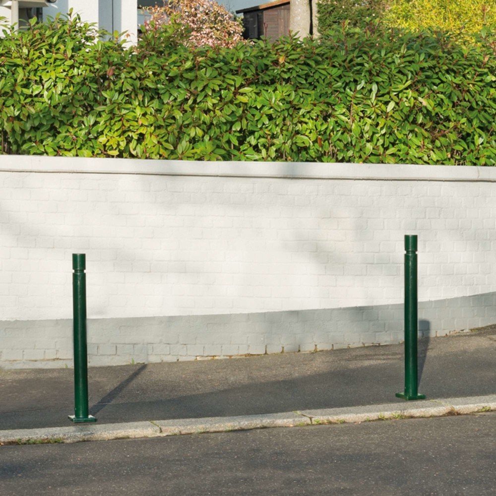 Zdjęcie produktu nr 3: Pachołek MORAVIA CITY FLEX, do montażu pomocą kołków, z TPU, wys. x Ø 1000 x 80 mm, kolor zielony
