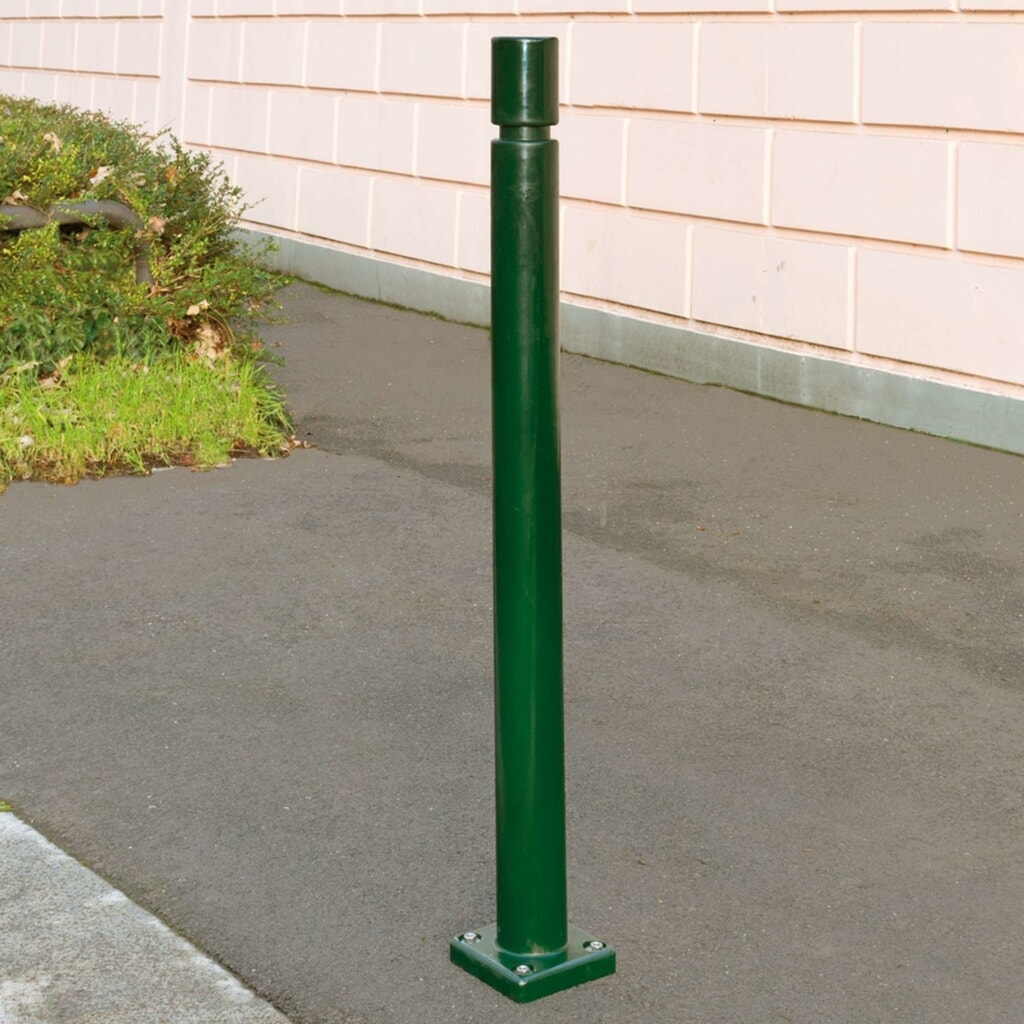 Pachołek MORAVIA CITY FLEX, do montażu pomocą kołków, z TPU, wys. x Ø 1000 x 80 mm, kolor zielony Zdjęcie produktu nr 4: Pachołek MORAVIA CITY FLEX, do montażu pomocą kołków, z TPU, wys. x Ø 1000 x 80 mm, kolor zielony