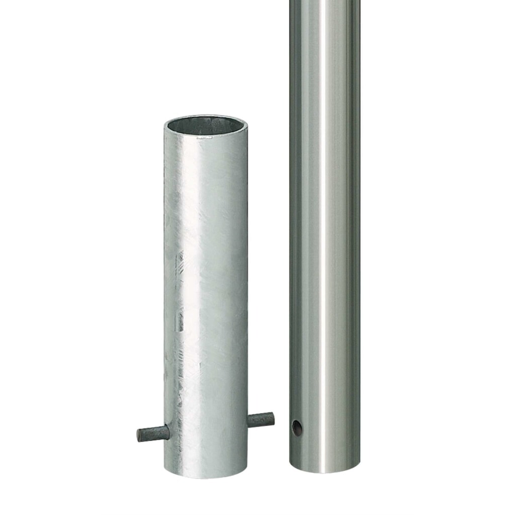 Zdjęcie produktu: Pachołek ze stali szlachetnej MORAVIA MILANO, do osadzenia w betonie, wys. x Ø 925 (+260) x 60 mm