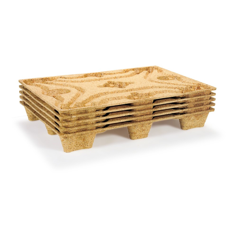 Zdjęcie produktu nr 4: Paleta do drewna sprężonego, format Euro, dł. 600 x 800 mm, dyn. tk 500 kg, 6 stóp