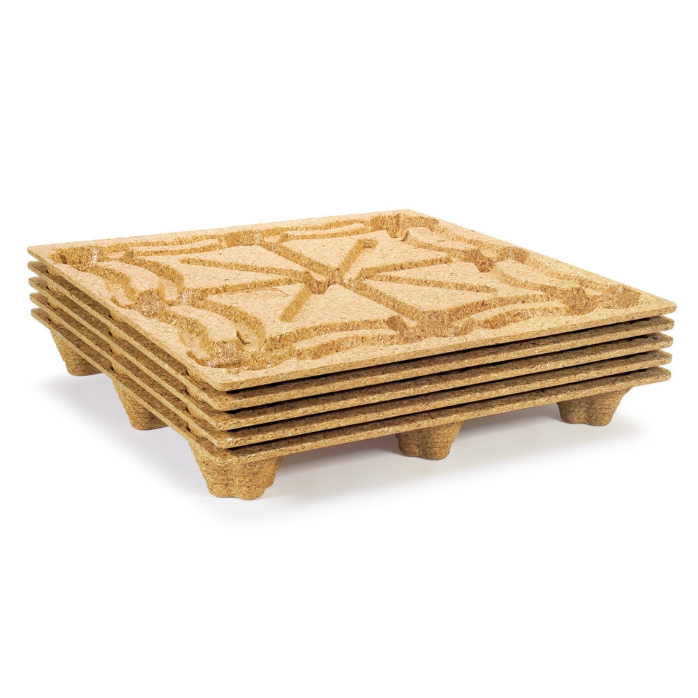 Zdjęcie produktu nr 3: Paleta do drewna prasowanego, format pojemnika, 1140 x 1,140 mm, dyn. nośność 1,250 kg, 9 stóp