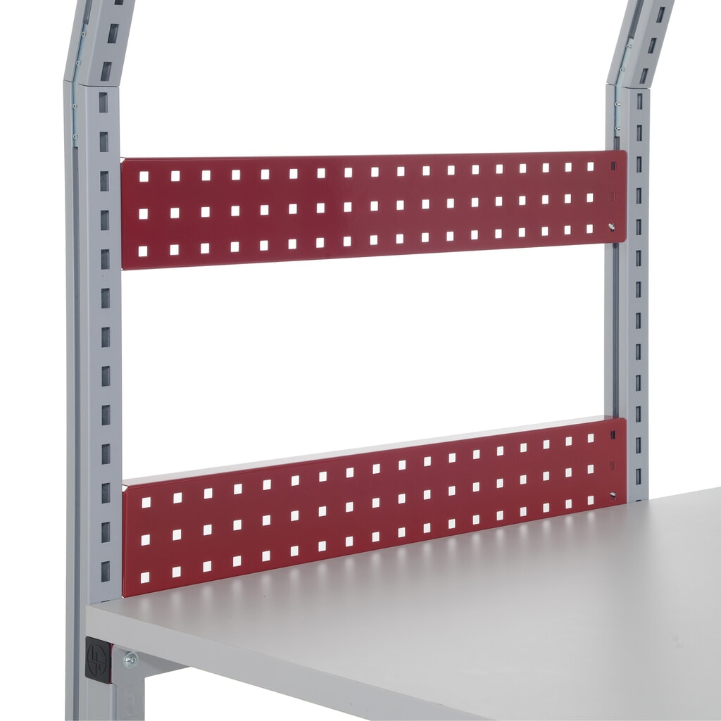Rocholz perforowana ściana tylna do stołów do pakowania FLEX, wys. x szer. x gł. 100 x 1000 x 30 mm Zdjęcie produktu: Rocholz perforowana ściana tylna do stołów do pakowania FLEX, wys. x szer. x gł. 100 x 1000 x 30 mm