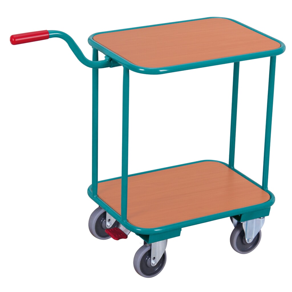 Piętrowy transporter z uchwytem Ameise®, 2 piętra o wymiarach 603 × 450 mm Zdjęcie produktu: Piętrowy transporter z uchwytem Ameise®, 2 piętra o wymiarach 603 × 450 mm