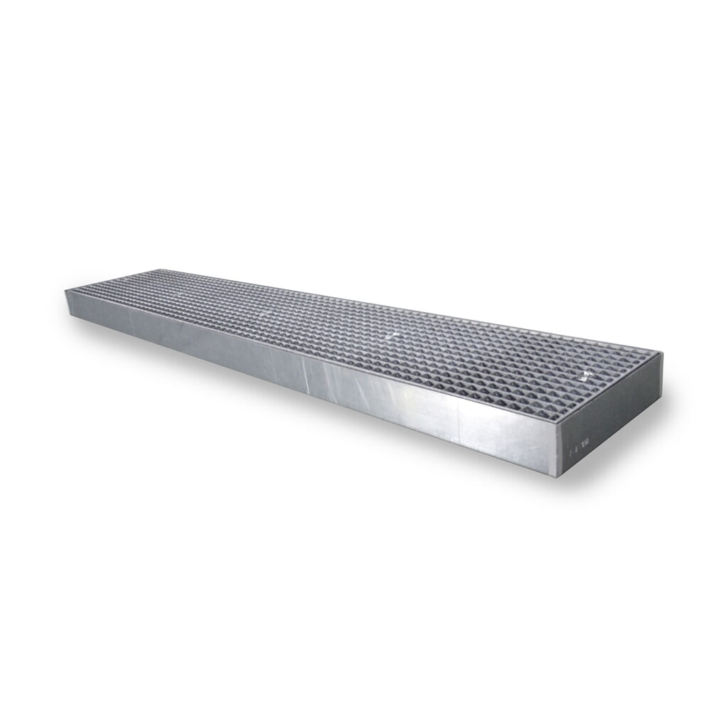 Zdjęcie produktu: Płaska wanna ociekowa ze stali, udźwig 6 500 kg/m², wys. x szer. x gł. 118 x 500 x 2500 mm