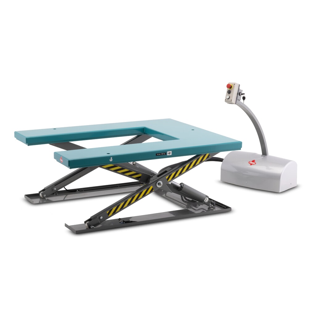 Zdjęcie produktu nr 7: Płaski stół podnośny nożycowy Ameise®, kształt U, udźwig 1000 kg