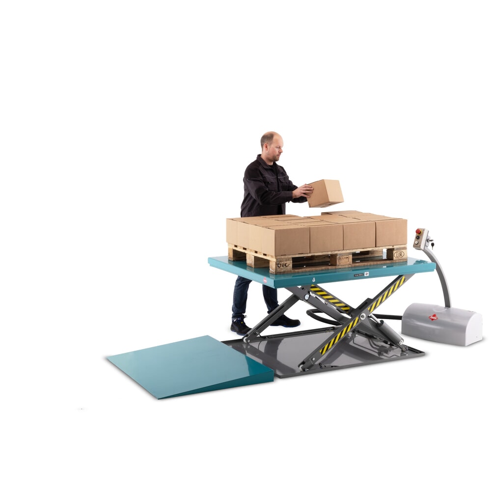 Zdjęcie produktu nr 3: Płaski stół podnośny nożycowy Ameise®, zamknięty, udźwig 1000 kg, wymiary blatu 1450 x 1140 mm