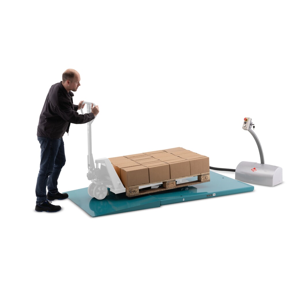 Zdjęcie produktu nr 7: Płaski stół podnośny nożycowy Ameise®, zamknięty, udźwig 1000 kg, wymiary blatu 1450 x 1140 mm
