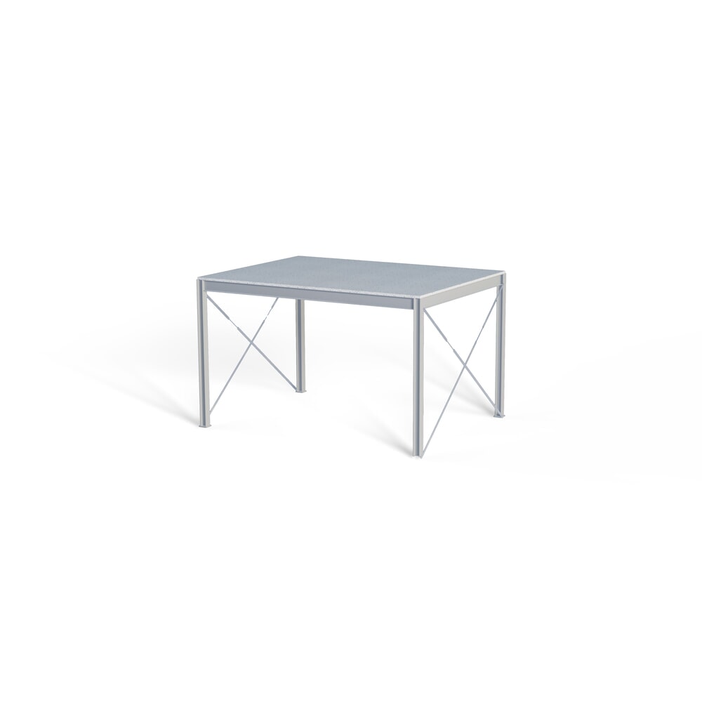 Zdjęcie produktu nr 3: Platforma schodowa dla systemu modułowego platformy magazynowej, wyjście na lewo, jasnoszary