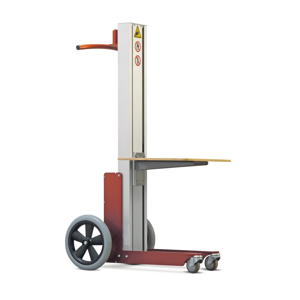 Zdjęcie produktu nr 1: Podnośnik HOVMAND z platformą drewnianą, zakres podnoszenia 115-1062 mm, udźwig 70 kg