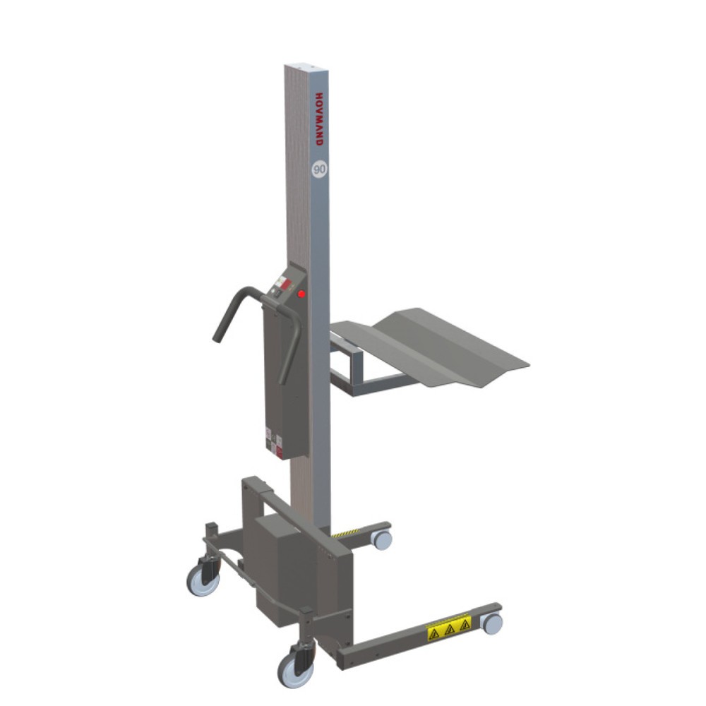 Zdjęcie produktu nr 3: Podnośnik HOVMAND z platformą Wave do rolek o masie do 80 kg, wysokość podnoszenia 1242 mm, udźwig 90 kg