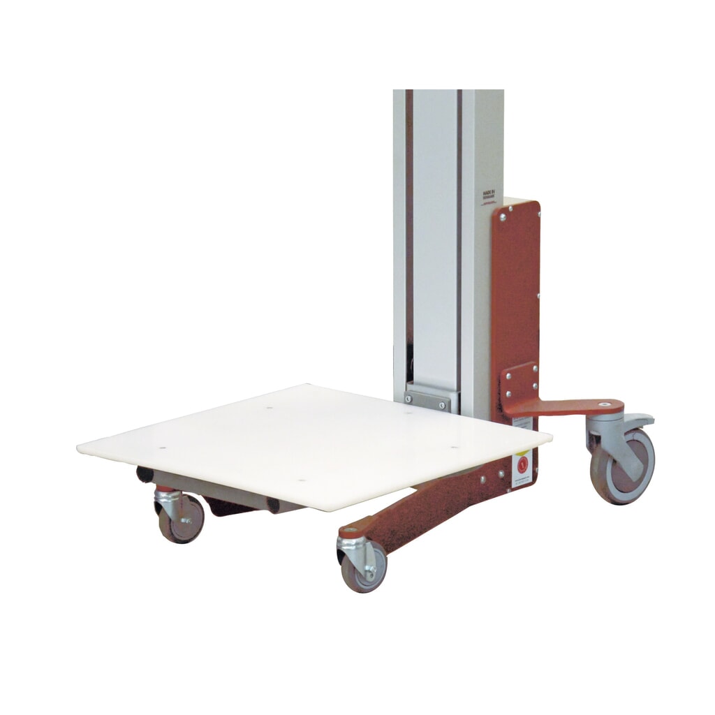 Podnośnik HOVMAND z platformą z tworzywa sztucznego, zakres podnoszenia 140-1351 mm, udźwig 70 kg Zdjęcie produktu nr 3: Podnośnik HOVMAND z platformą z tworzywa sztucznego, zakres podnoszenia 140-1351 mm, udźwig 70 kg
