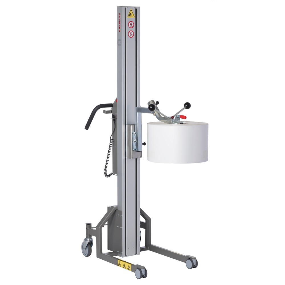 Zdjęcie produktu nr 1: Podnośnik HOVMAND z trzpieniem do rolek o masie do 40 kg, wysokość podnoszenia 2 042 mm, udźwig 130 kg