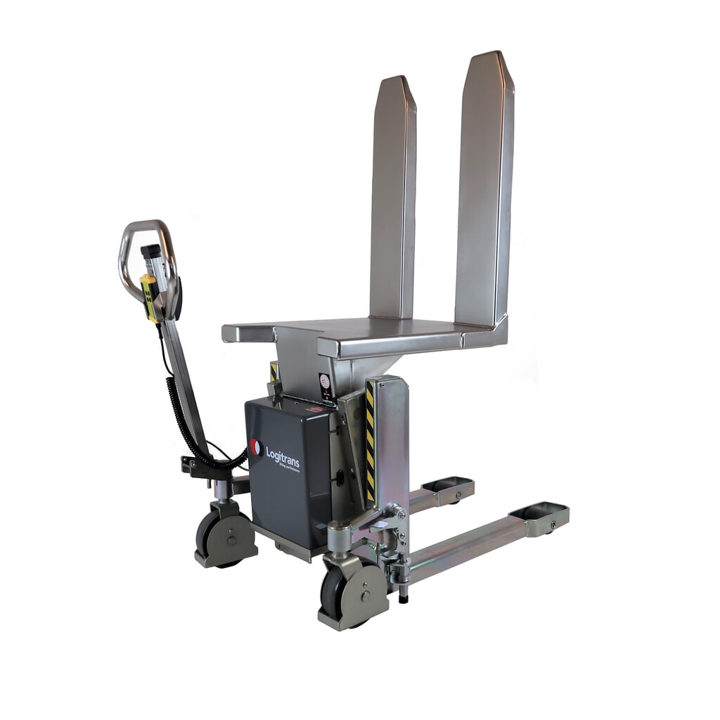 Podnośnik palet Logitilt z funkcją przechyłu, INOX, udźwig 1000 kg Zdjęcie produktu: Podnośnik palet Logitilt z funkcją przechyłu, INOX, udźwig 1000 kg