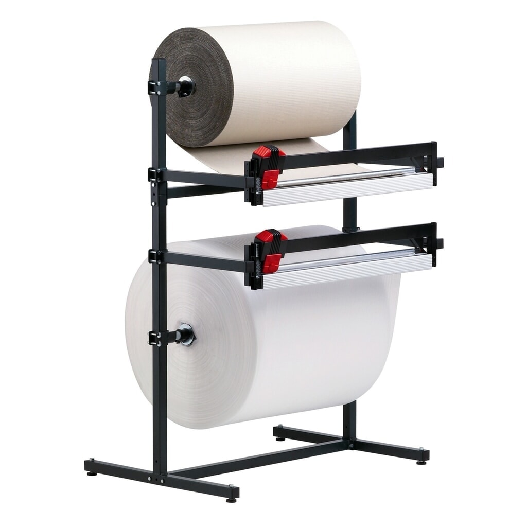 Zdjęcie produktu nr 2: Rocholz podwójny stojak do cięcia, z dwiema jednostkami tnącymi, maks. ciężar rolki 130 kg, szerokość cięcia 1250 mm