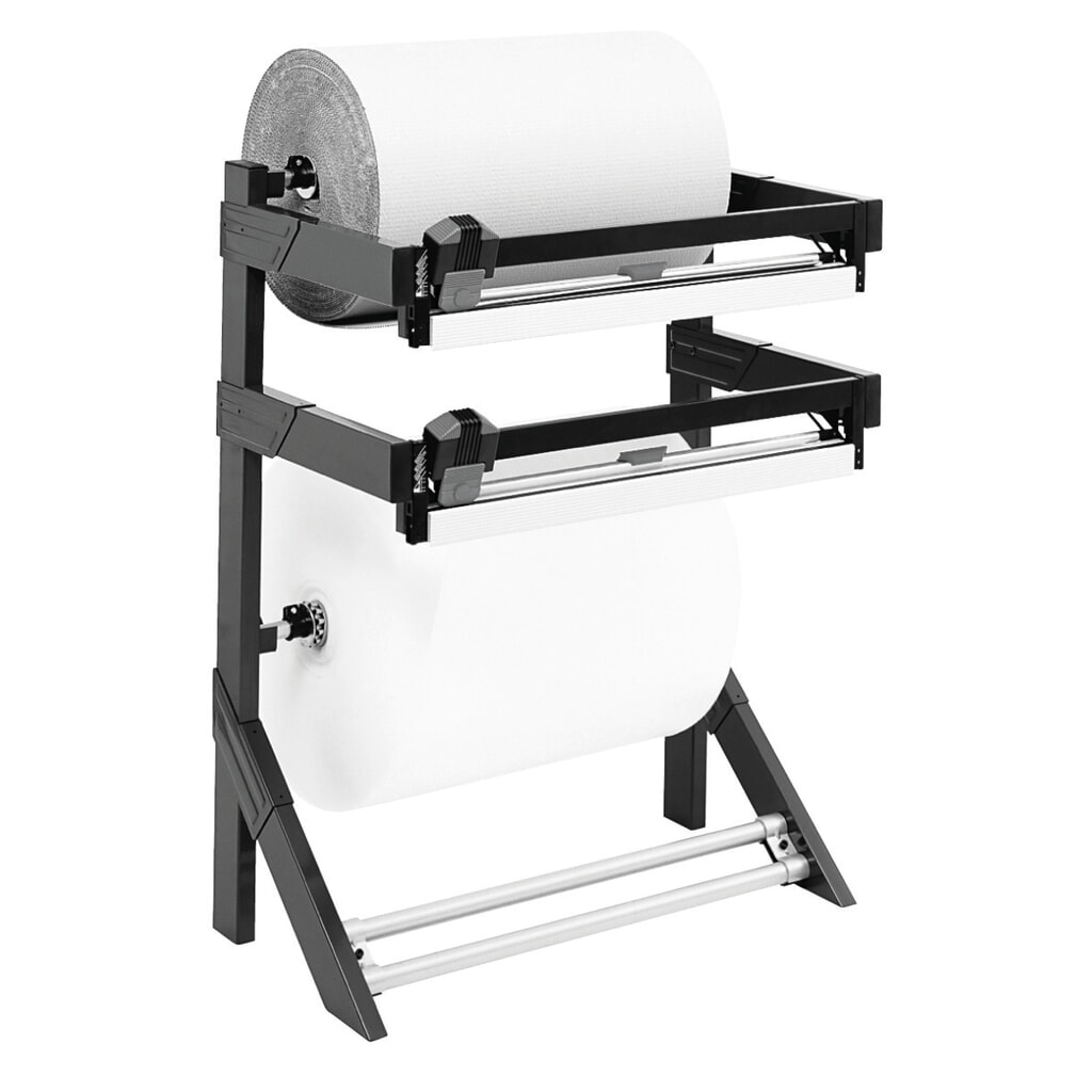 Rocholz podwójny stojak do cięcia, do wysokich obciążeń, maks. ciężar rolki 150 kg, szerokość cięcia 750 mm Zdjęcie produktu nr 3: Rocholz podwójny stojak do cięcia, do wysokich obciążeń, maks. ciężar rolki 150 kg, szerokość cięcia 750 mm