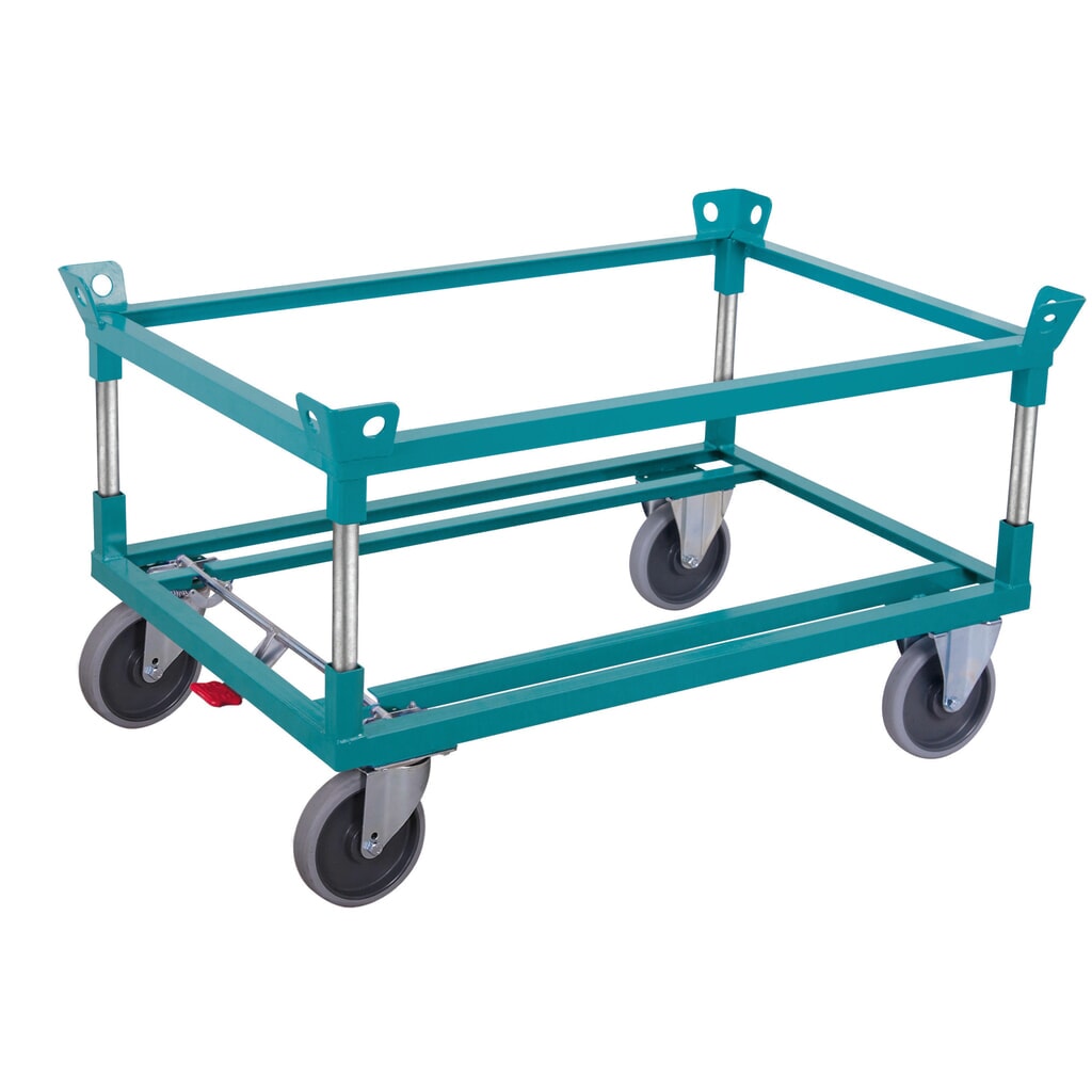 Podwozie jezdne Ameise®, z narożnikami, wysokość załadunkowa 650 mm, ogumienie TPE Zdjęcie produktu: Podwozie jezdne Ameise®, z narożnikami, wysokość załadunkowa 650 mm, ogumienie TPE