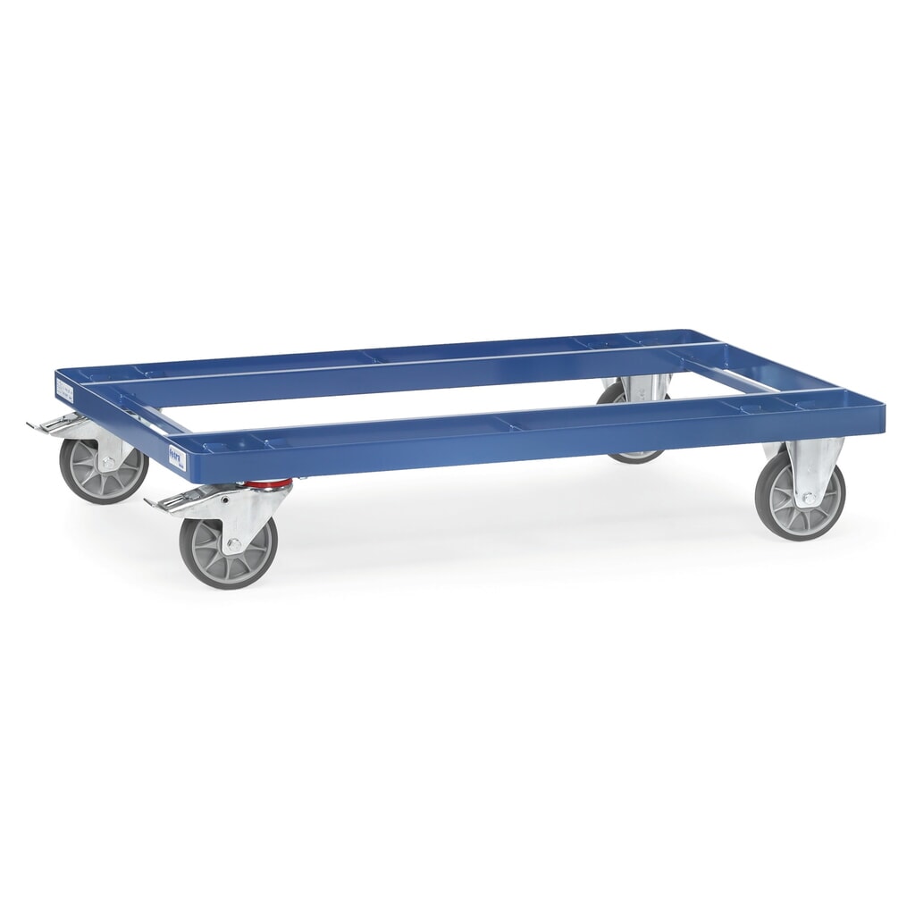 Podwozie jezdne fetra®, udźwig 500 kg, do palet 1200 x 800 mm, ogumienie TPE Zdjęcie produktu: Podwozie jezdne fetra®, udźwig 500 kg, do palet 1200 x 800 mm, ogumienie TPE