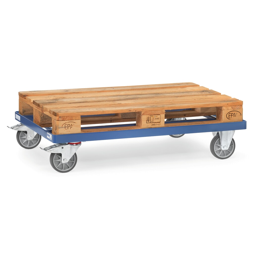 Podwozie jezdne fetra®, udźwig 500 kg, do palet 1200 x 800 mm, ogumienie TPE Zdjęcie produktu nr 2: Podwozie jezdne fetra®, udźwig 500 kg, do palet 1200 x 800 mm, ogumienie TPE