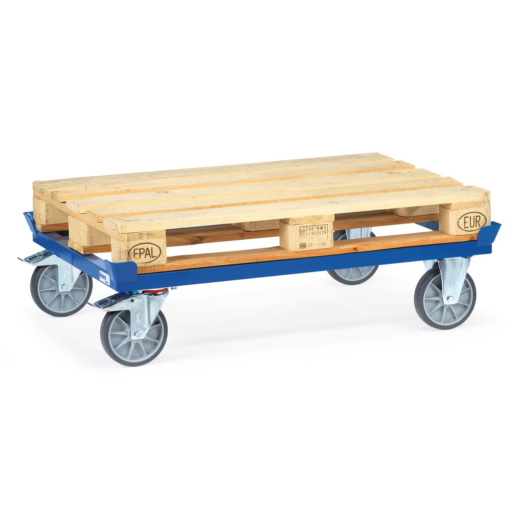 Podwozie jezdne fetra® z narożnikami, udźwig 750 kg, do palet 800 x 600 mm, ogumienie TPE Zdjęcie produktu nr 4: Podwozie jezdne fetra® z narożnikami, udźwig 750 kg, do palet 800 x 600 mm, ogumienie TPE