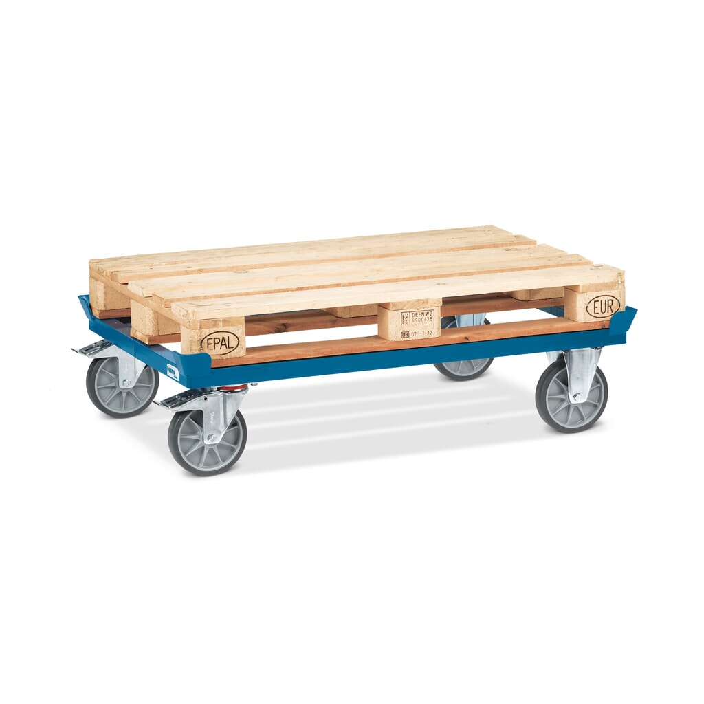 Zdjęcie produktu nr 5: Podwozie jezdne fetra® z narożnikami, udźwig 750 kg, do palet 1 000 x 800 mm, ogumienie TPE