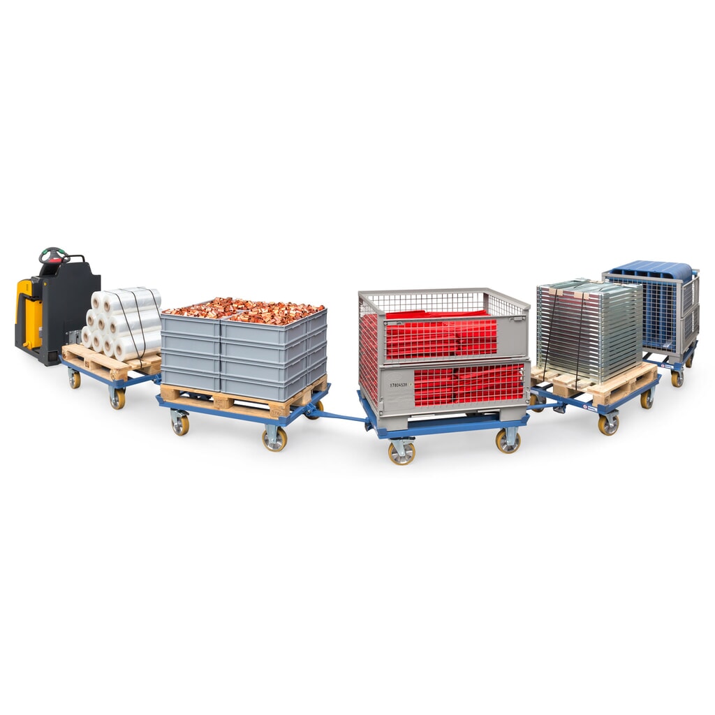 Zdjęcie produktu nr 6: Podwozie paletowe fetra®, ze sprzęgiem + dyszlem, udźwig 1000 kg
