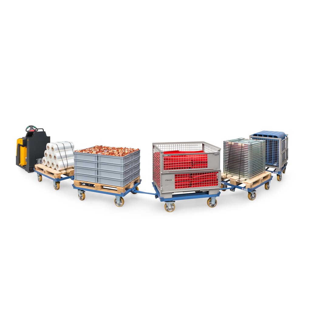 Zdjęcie produktu nr 8: Podwozie paletowe fetra®, ze sprzęgiem + dyszlem, udźwig 1000 kg