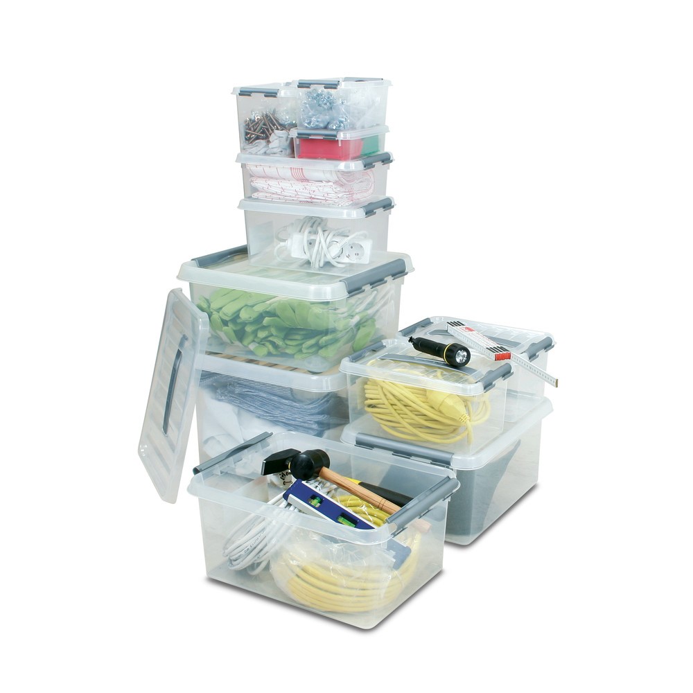 Zdjęcie produktu nr 3: Pojemnik do składowania piętrowego z PP, 6 litrów, 5 szt./op.