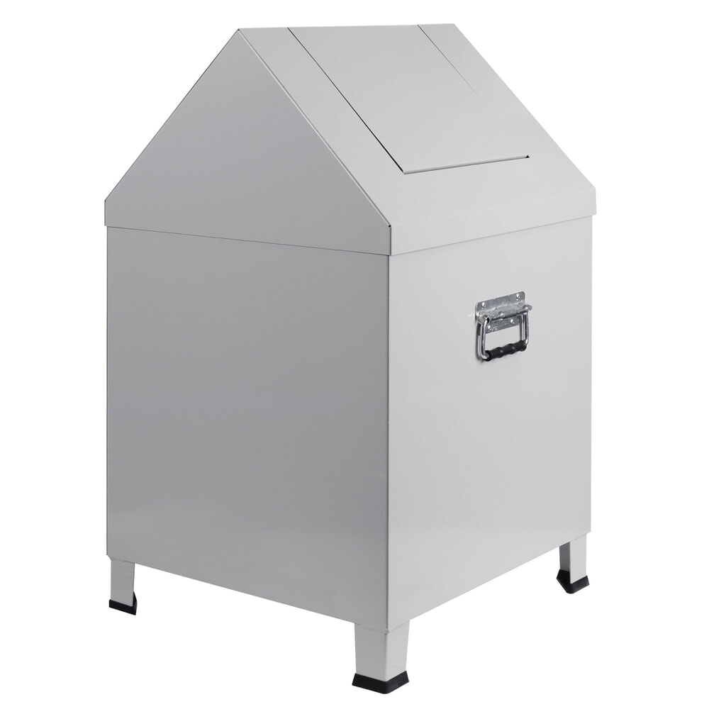 Zdjęcie produktu nr 2: Pojemnik na czyściwo HEMMDAL , wys. x szer. x gł. 680 x 400 x 400 mm, jasnoszary