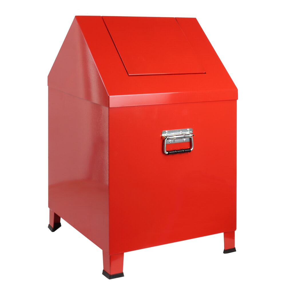 Zdjęcie produktu nr 6: Pojemnik na czyściwo HEMMDAL , wys. x szer. x gł. 680 x 400 x 400 mm, ognistoczerwony