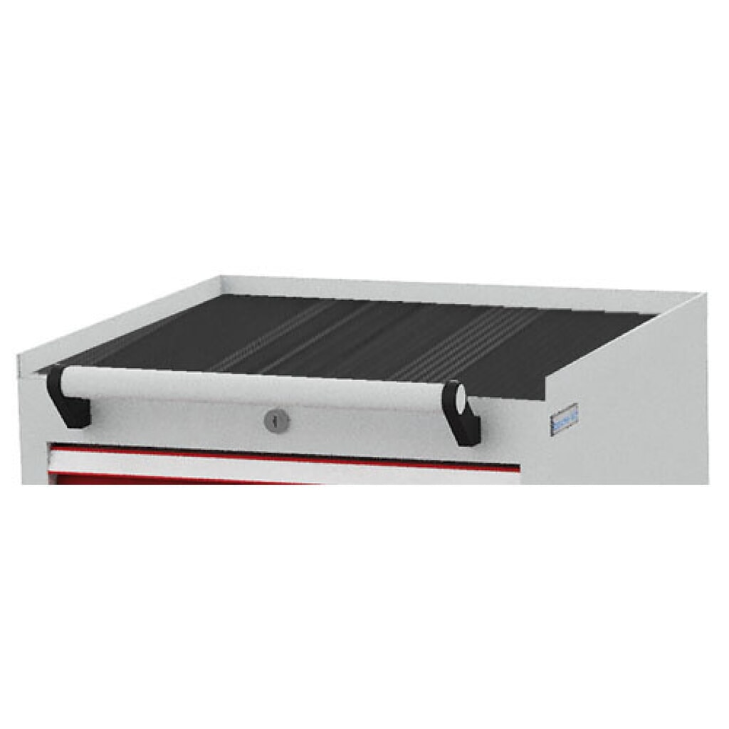 Zdjęcie produktu nr 3: Pojemnik na kółkach Bedrunka+Hirth, udźwig szuflad 50 kg, pełny wysuw, wys. x szer. x gł. 805 x 530 x 500 mm, niebieski jasny
