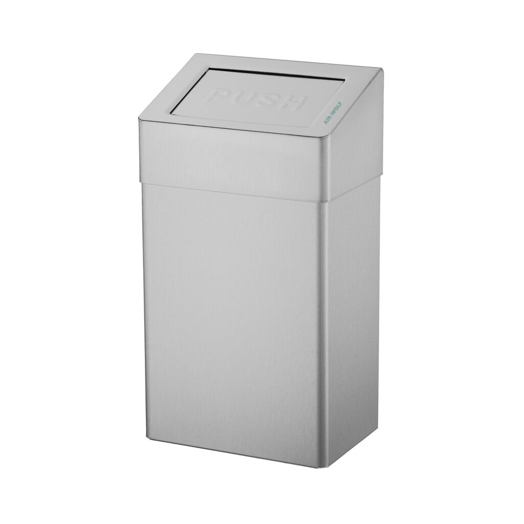 Pojemnik na odpady Air-Wolf, pojemność 18 litrów, szczotkowana stal szlachetna Zdjęcie produktu: Pojemnik na odpady Air-Wolf, pojemność 18 litrów, szczotkowana stal szlachetna