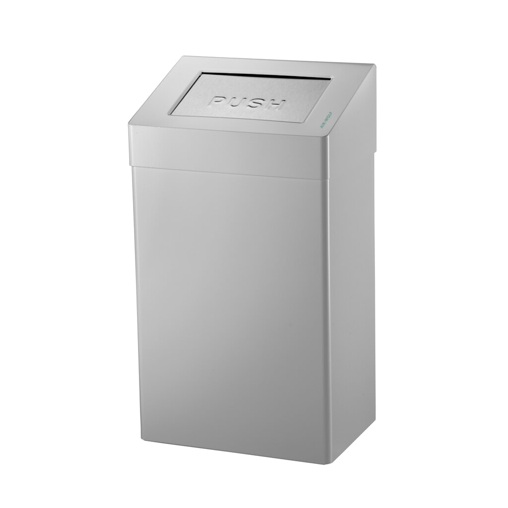 Pojemnik na odpady Air-Wolf, pojemność 50 litrów, szczotkowana stal szlachetna Zdjęcie produktu: Pojemnik na odpady Air-Wolf, pojemność 50 litrów, szczotkowana stal szlachetna
