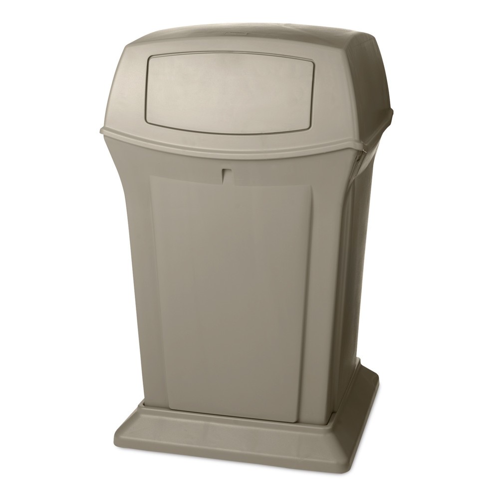 Obraz produktu: Rubbermaid Ranger® pojemnik na odpady, 2 klapy, 170,3 litrów, beżowy