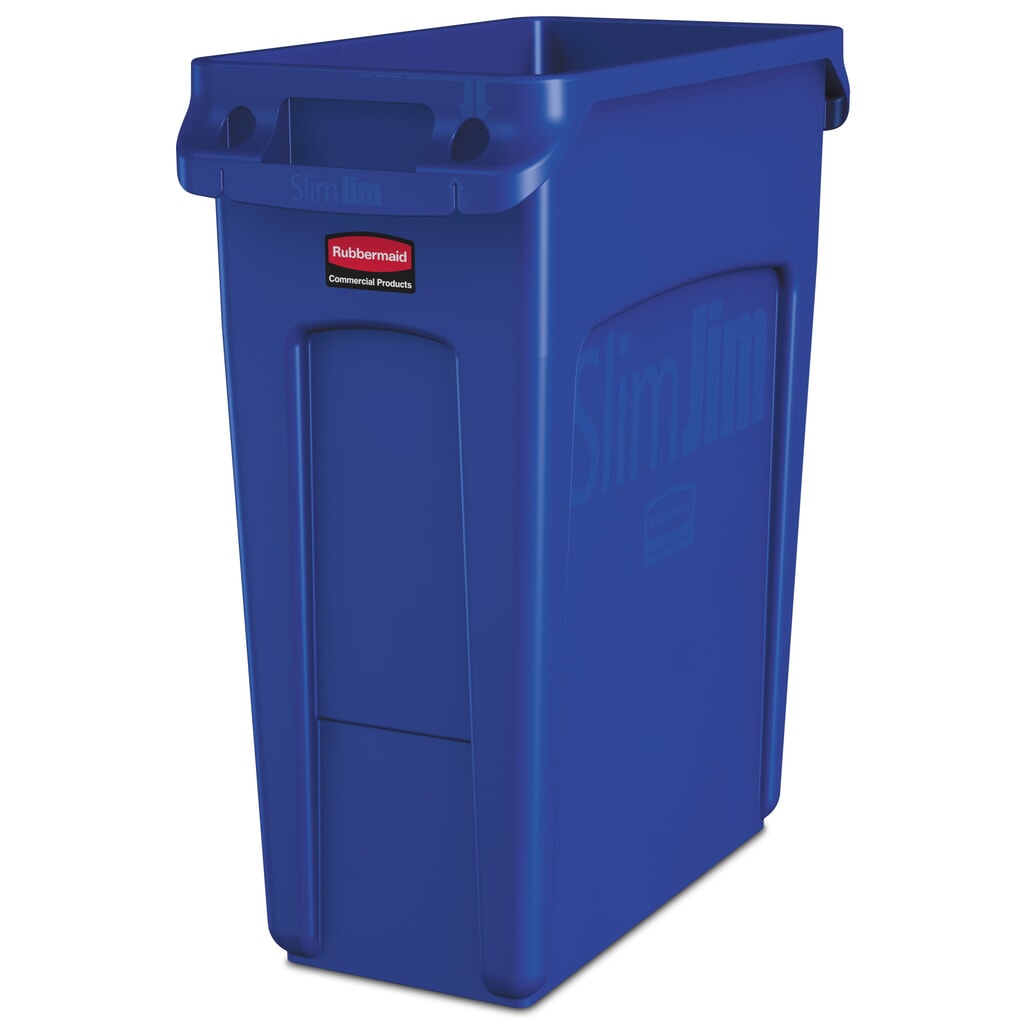 Pojemnik na surowce wtórne Rubbermaid Slim Jim® z kanałami wentylacyjnymi