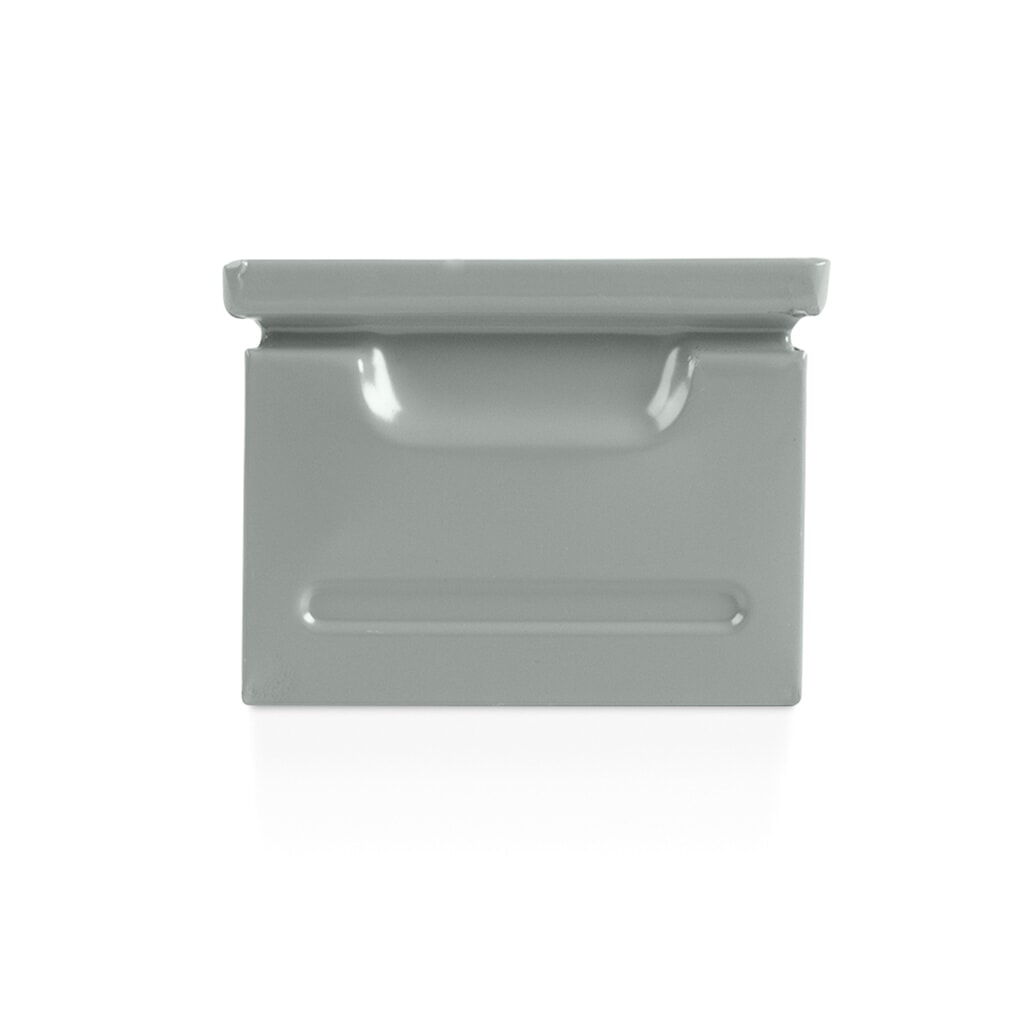 Zdjęcie produktu nr 4: Pojemnik z otwartym frontem Fami, wys. x szer. x gł. 95 x 75 x 160 mm, blacha stalowa, kolor wiewiórczy szary, 20 op.