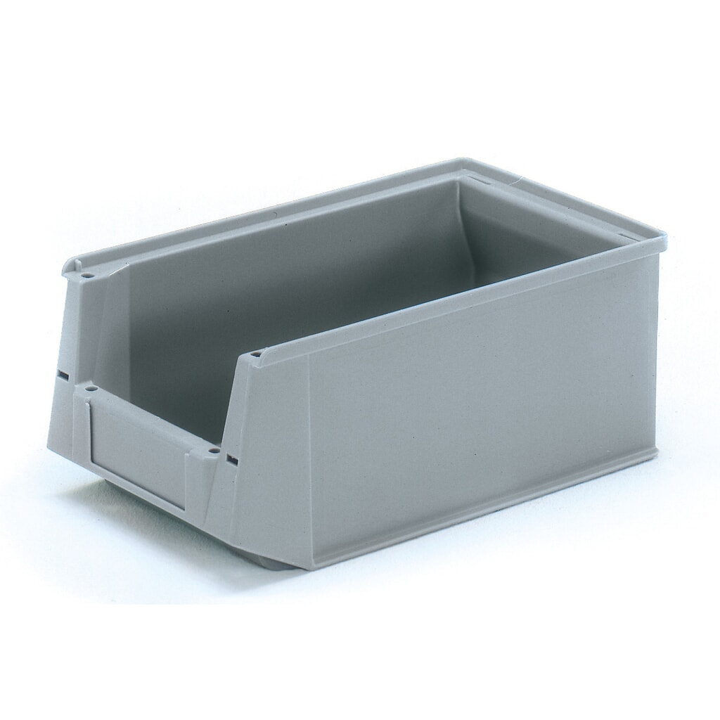 Pojemnik z otwartym frontem fetra®, wys. × szer. × gł. 145 × 210 × 350 mm Zdjęcie produktu: Pojemnik z otwartym frontem fetra®, wys. × szer. × gł. 145 × 210 × 350 mm